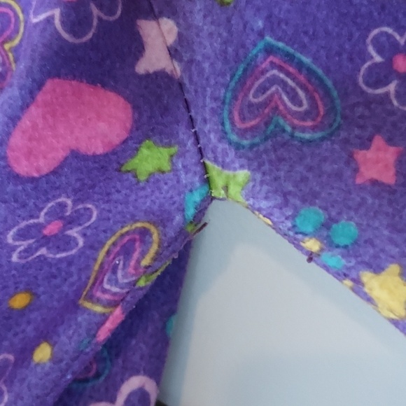 Just Love kids pj's purple with cute symbols throughout 8-10 - Picture 4 of 10